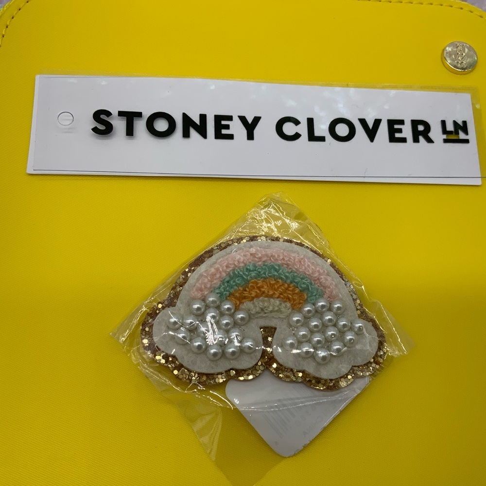 Stoney Clover lane Glitter Pearl Rainbow Sticker Patch